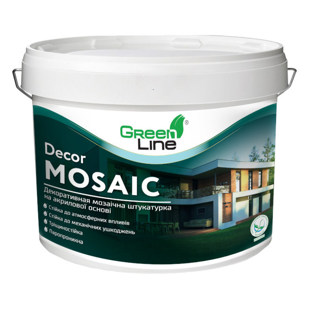 Полипласт Decor Mosaic Штукатурка декоративная мозаичная, 16 кг