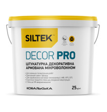 Siltek Decor Pro Штукатурка Камінцева біла декоративна армована база DА, 1.5 мм, 25 кг
