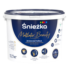 Sniezka Mattlatex Beauty Латексная белая интерьерная краска, 10 л, 13.7 кг