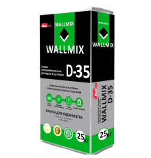 Wallmix D-35 Стяжка легковирівнювальна високоміцна для підлоги, 10-50 мм, 25 кг