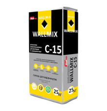 Wallmix С-15 Штукатурка цементно-известковая, 25 кг