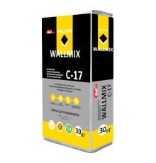 Wallmix С-17 Цементно-известковая машинная легкая штукатурка, 30 кг