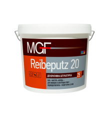MGF Reibeputz 20 Штукатурка Короед белая декоративная акриловая, 25 кг