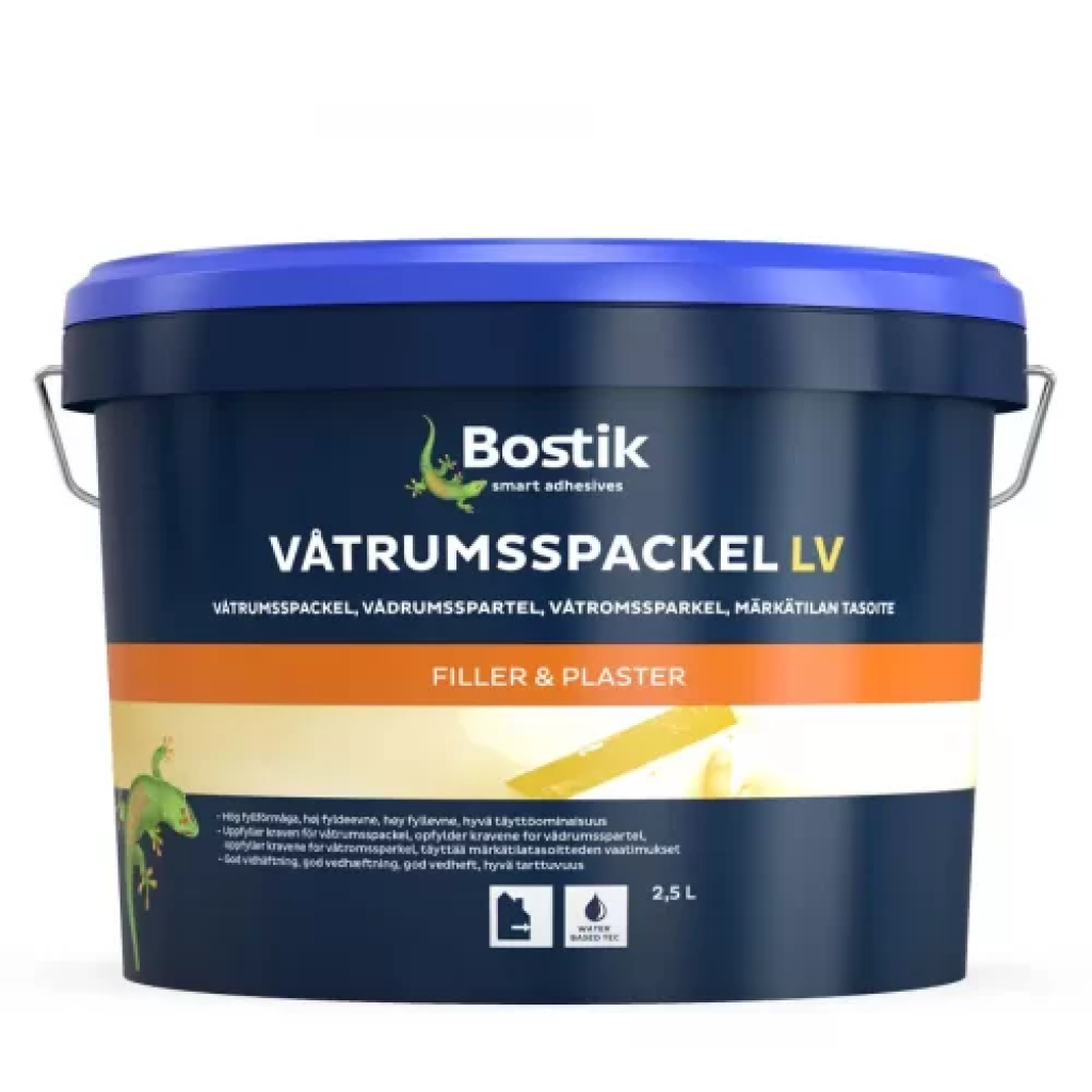 Bostik Vatrumsspackel LV Шпаклевка акриловая влагостойкая готовая (10 л)