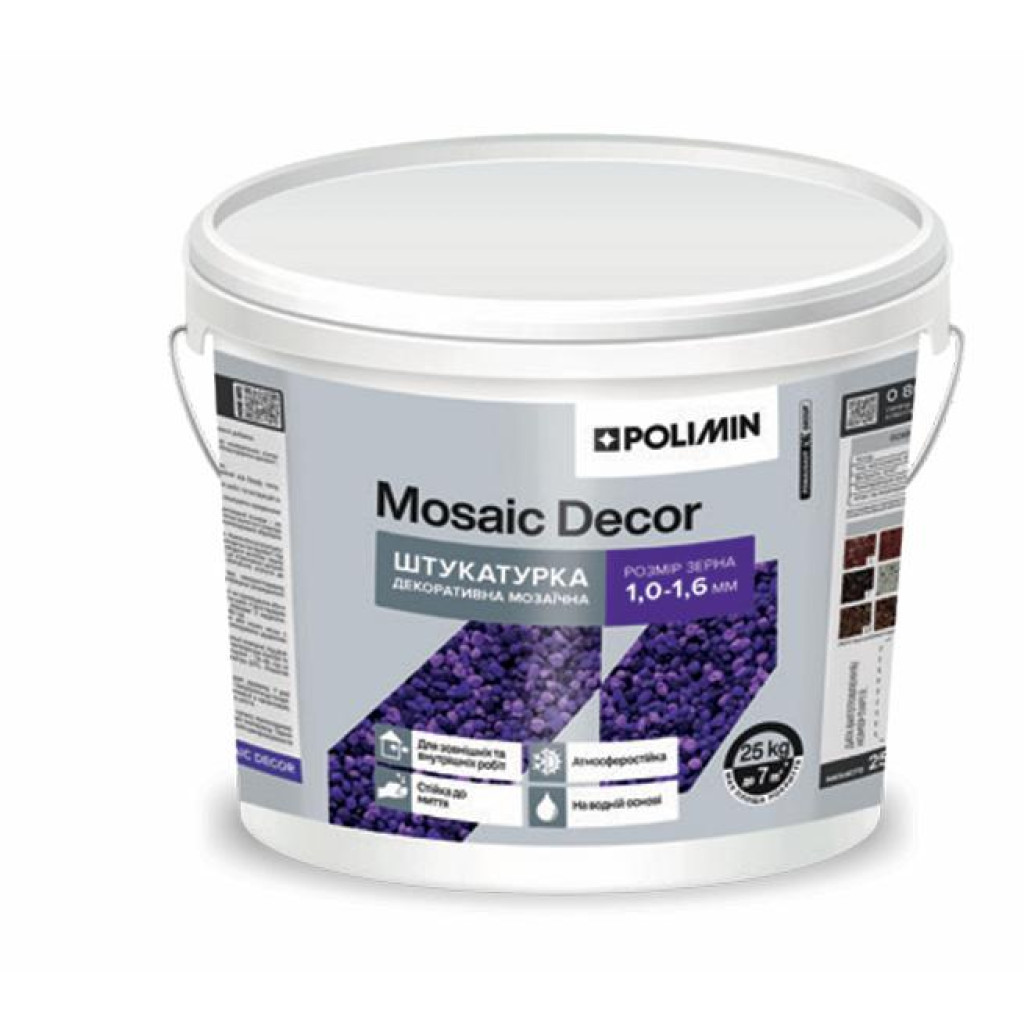 POLIMIN MOSAIC DECOR Штукатурка мозаичная декоративная 25 кг