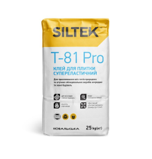 Siltek T-81 Pro Клей високоеластичний для плитки до 90*90 см, 25 кг