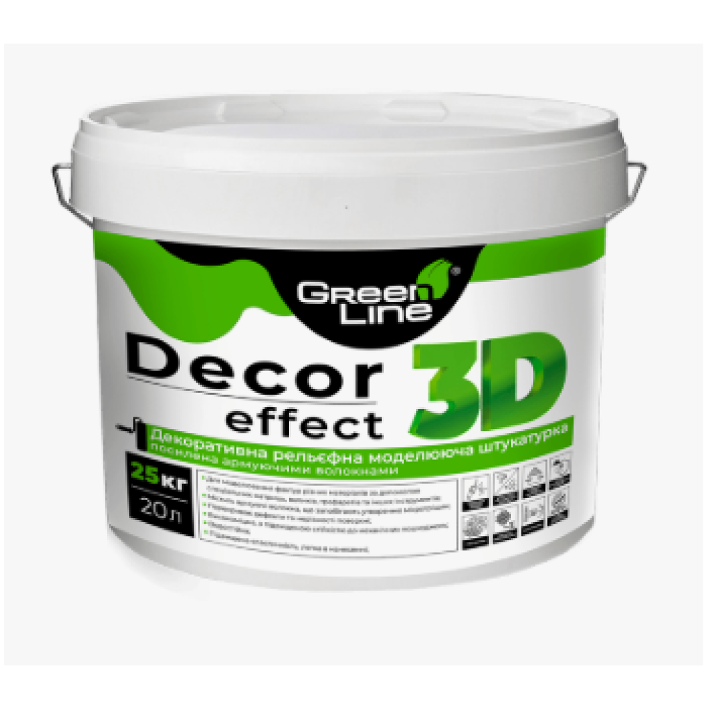 DECOR EFFECT 3D Декоративна рельєфна моделююча штукатурка 20л/25кг